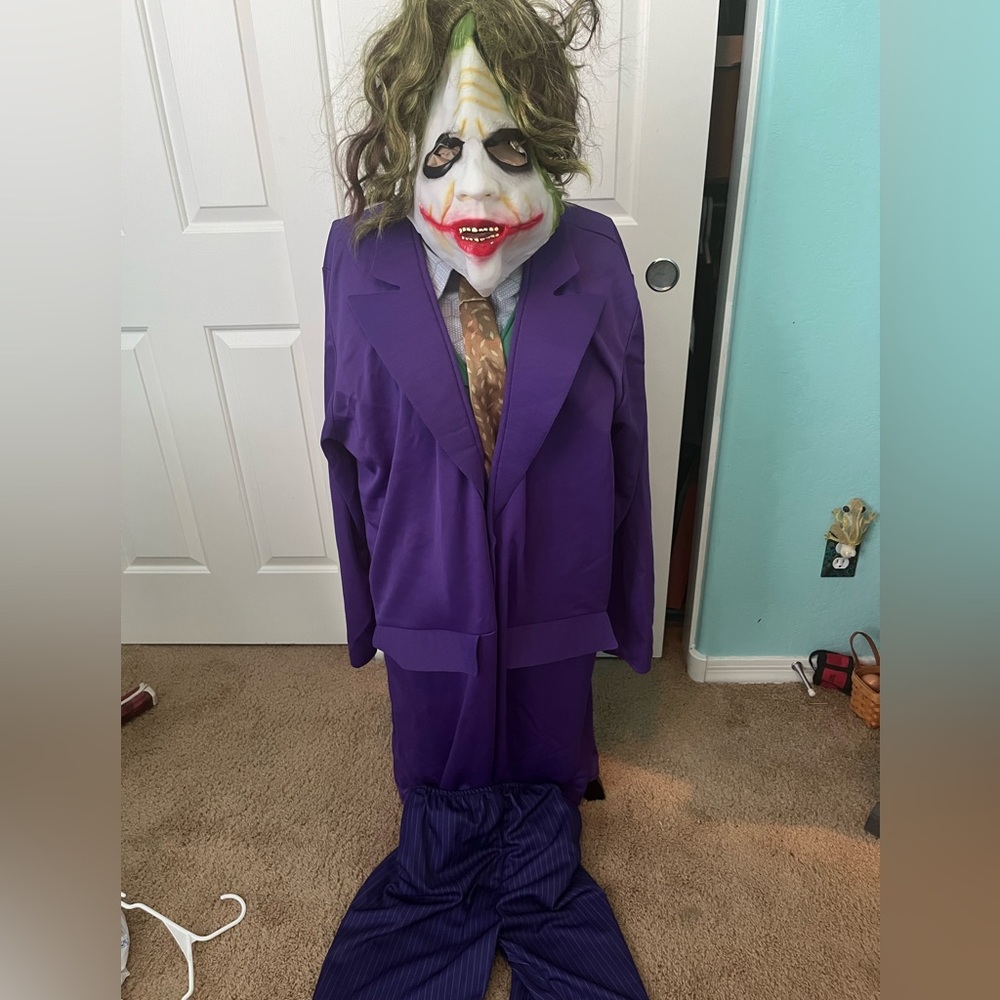Purple Joker Costume with Mask